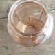 Art deco rosé molded glass vase
