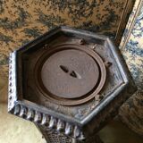 Weathered cast iron heater