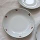 4 vintage porcelain soup plates – Cherry pattern