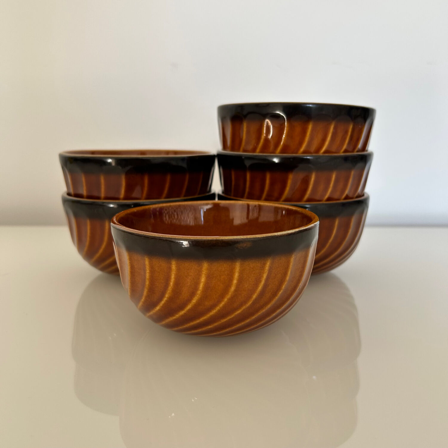 Set of 6 Boch La Louvière bowls