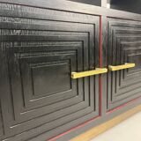 Meuble buffet asymétrique des années 1990