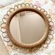 Miroir rotin vintage 40cm