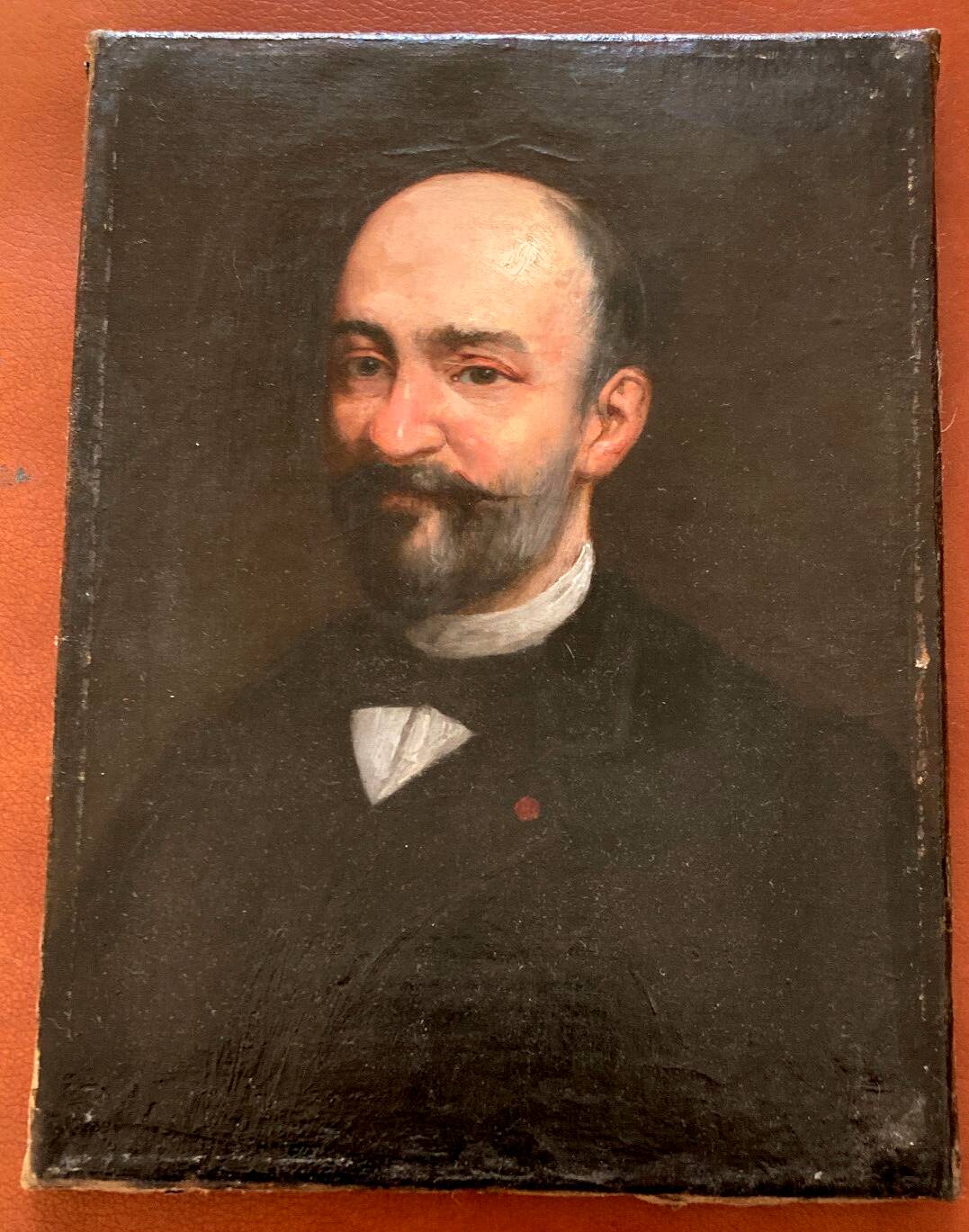 Old portrait: the Châtelain - bearded man with beautiful mustache