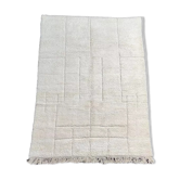 Tapis berbère graphique blanc 215x300 cm