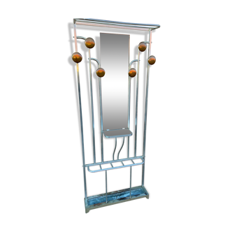 Wardrobe coat rack vintage aluminum 1950