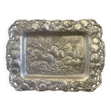 Vintage Arthur Court Designer Apple Bunnies Metal 1993 4