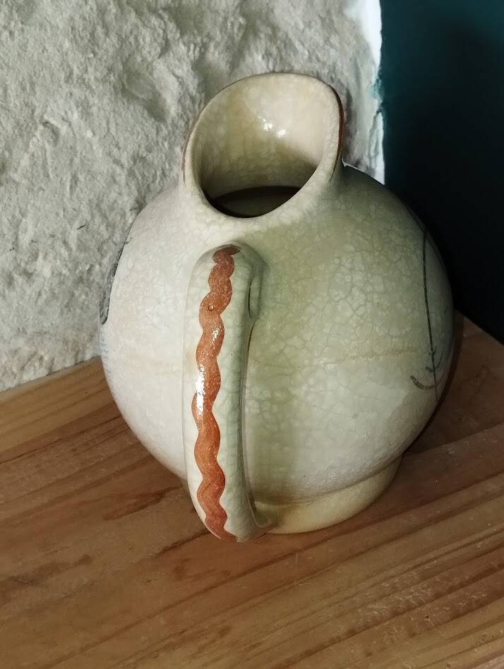Ceramic jug signed Cazalac