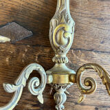 Paire d’appliques double feu anciennes en bronze- art nouveau