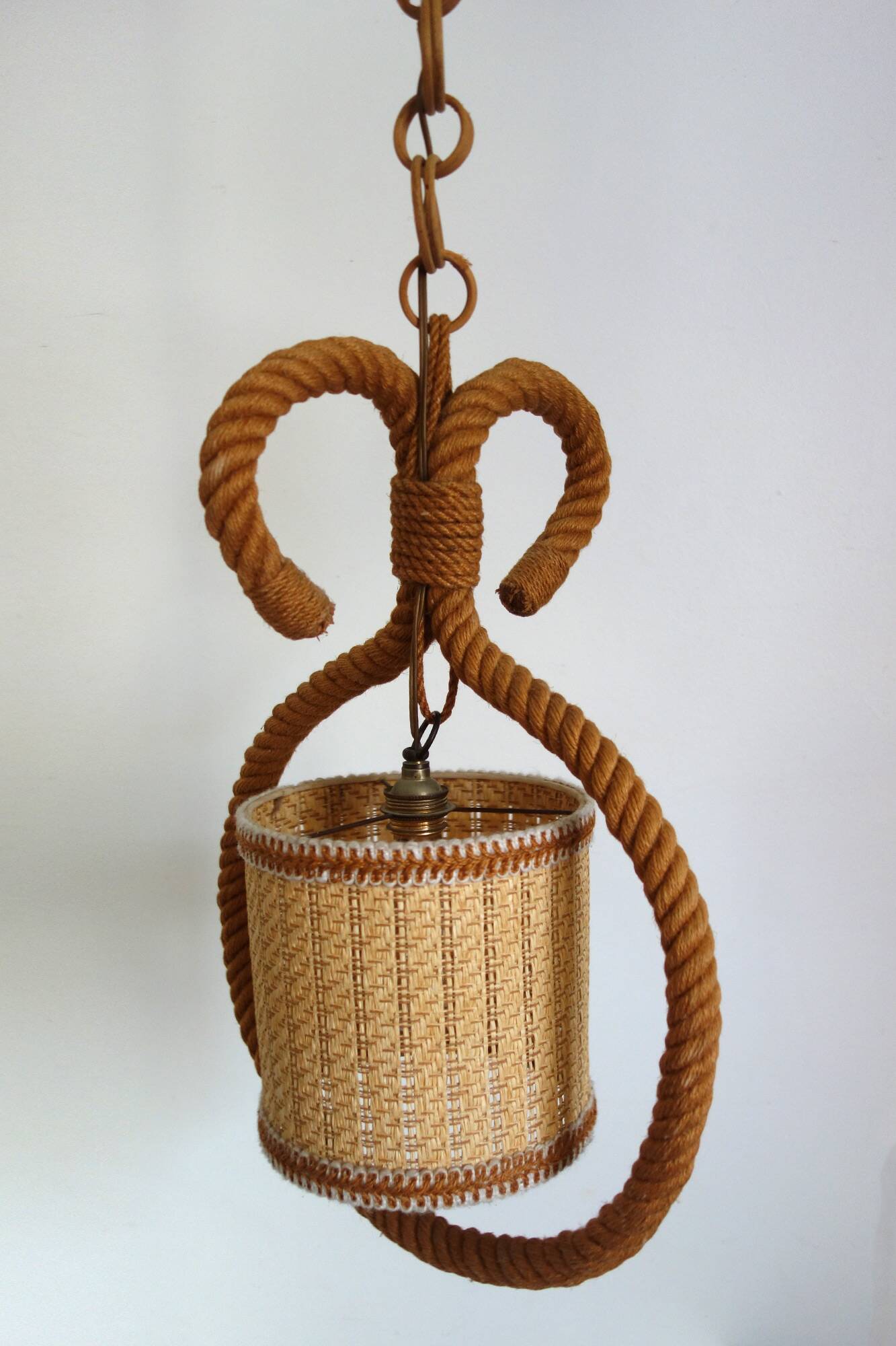 Rope suspension by Audoux Minet, France, 1950s