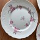 6 Limoges porcelain dessert plates - cherry blossoms -