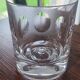 4 cut glass whiskey glasses