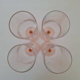 Vintage pink champagne flute Luminarc