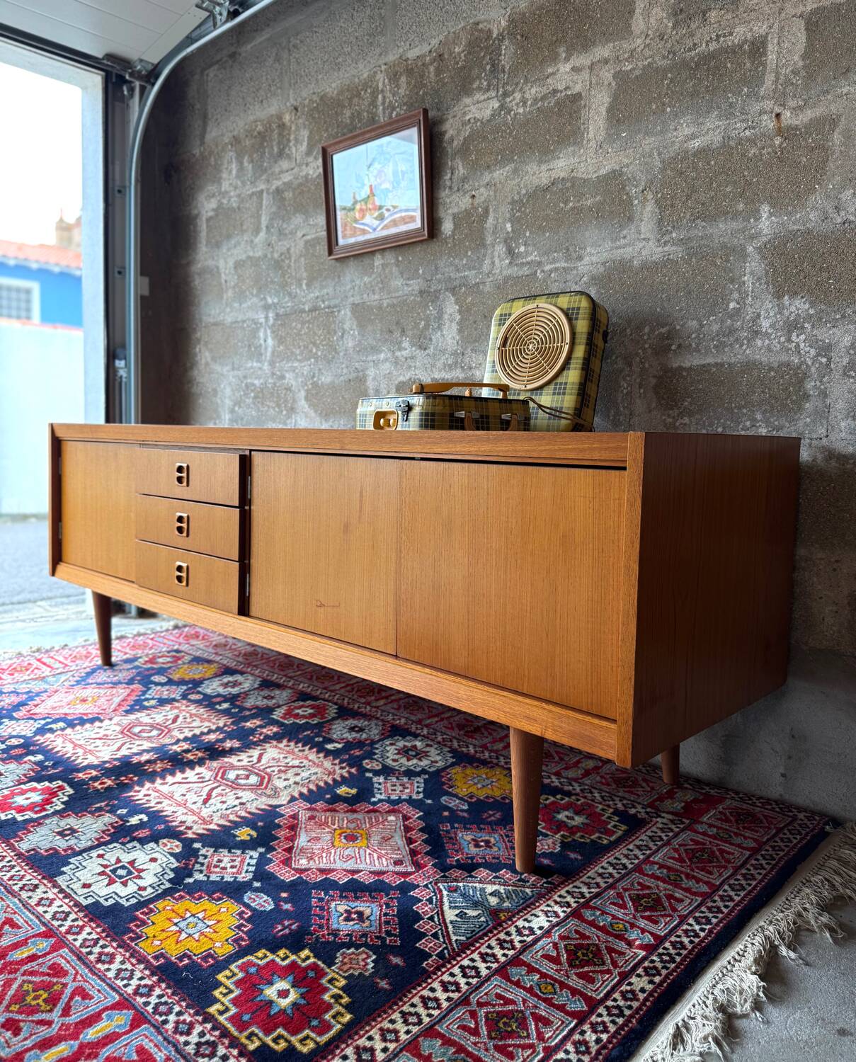 Vintage Scandinavian teak sideboard, 1960s/70s.