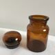 Amber Glass apothecary jar