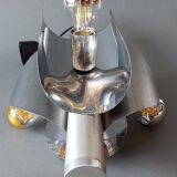 1970 chrome boat propeller pendant light with 3 lights.