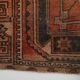 Tapis persan vintage rouge et noir 3x9, 103x287 cm