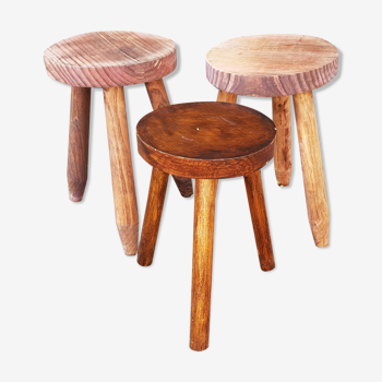 Set of 3 low stools