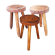 Set of 3 low stools