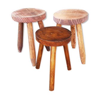 Set of 3 low stools