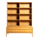 Scandinavian oak bookcase with drawers, 1960s/1970s