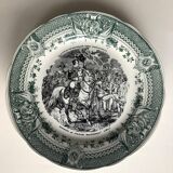 6 dessert plates in Sarreguemines earthenware Napoleon collection