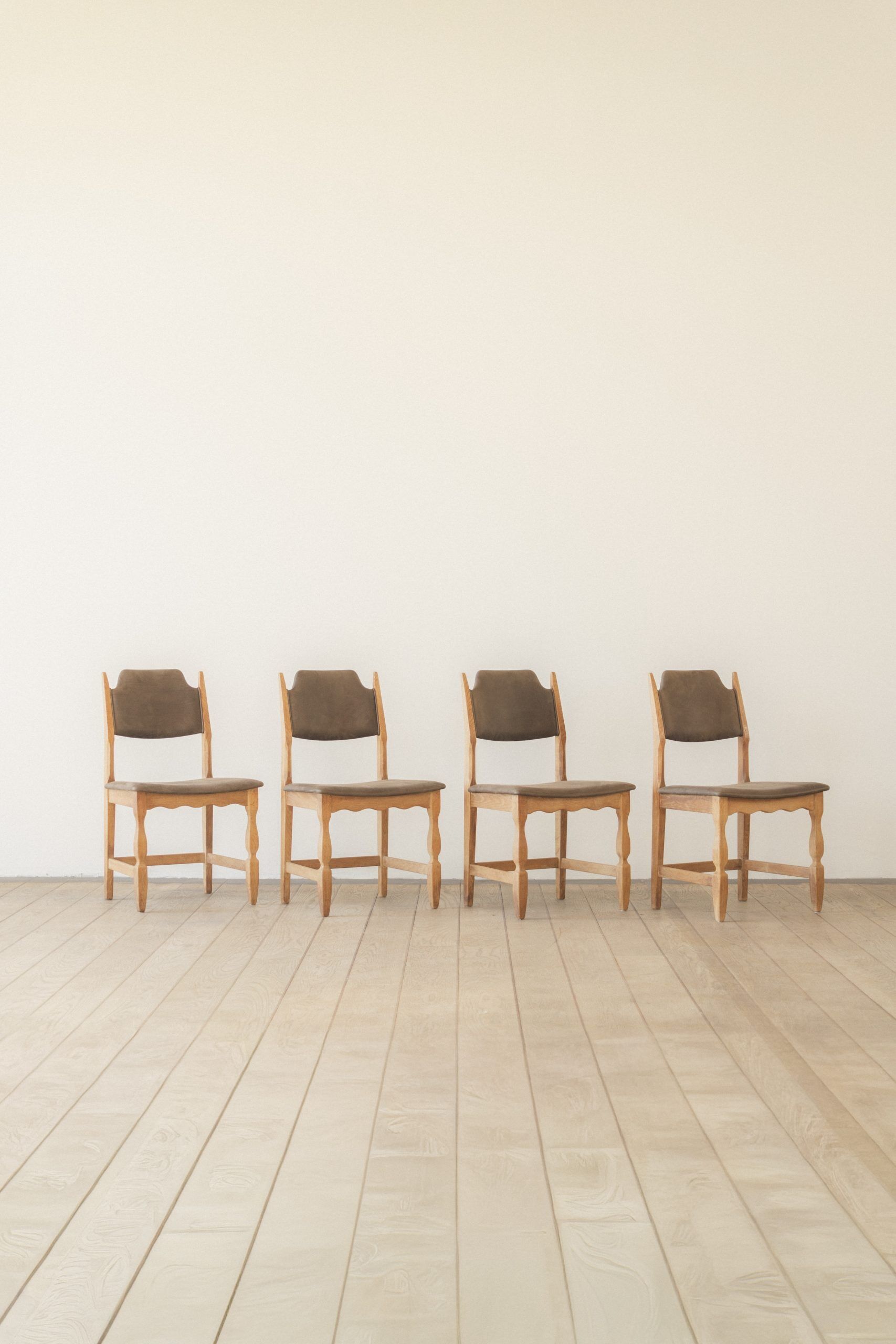 Henning Kjærnulf Razor Blade, dining chair (set of four)
