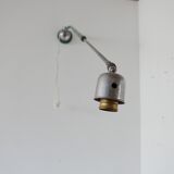 Telescopic swedish painted extendable industrial wall light