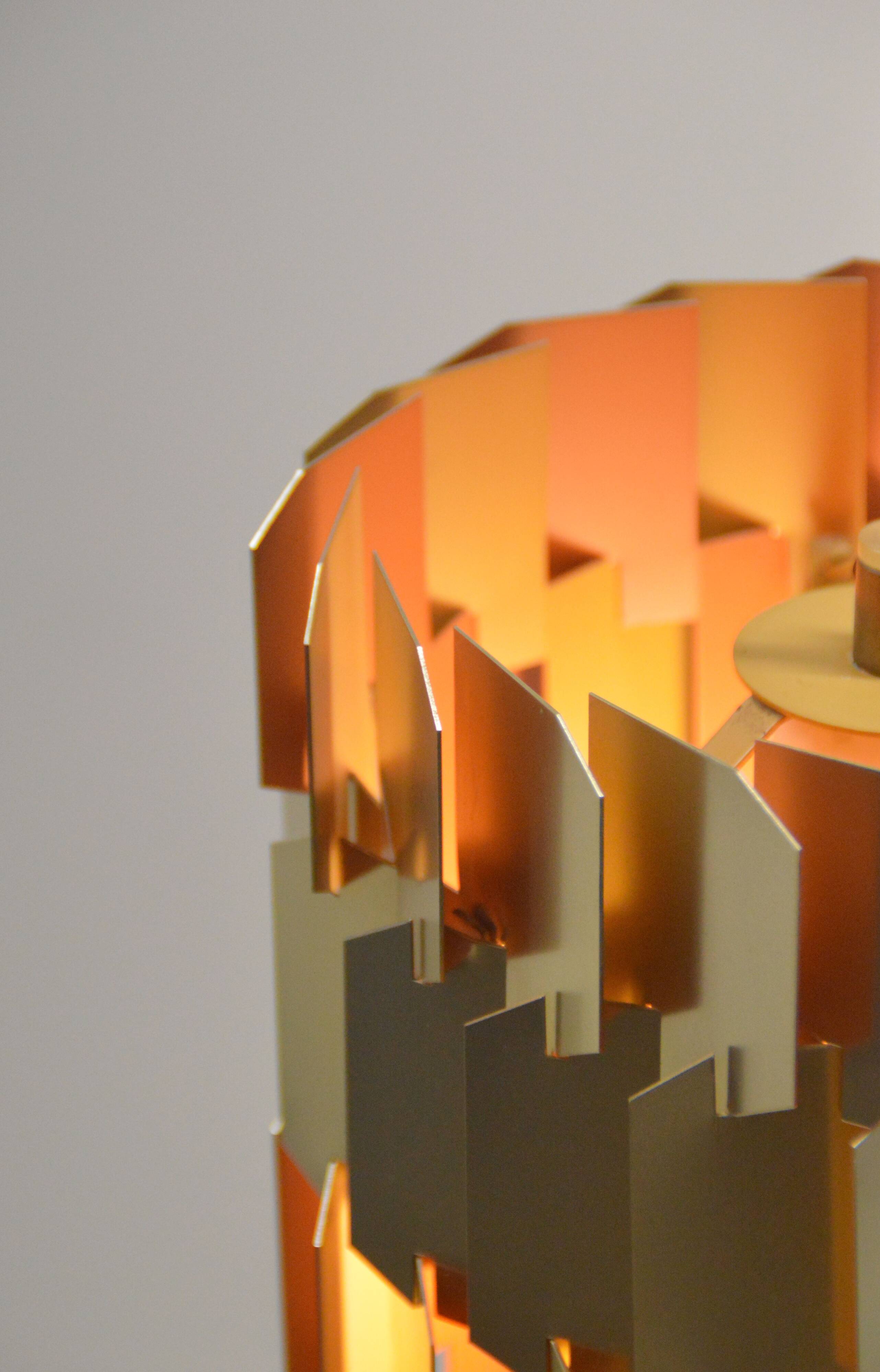 Danish Facet lamp designed by Louis Weisdorf for Lyfa, 1960s