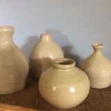Set of 4 sandstone 70's vases