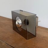 Space age wall lamp. 1970. plexiglass and steel