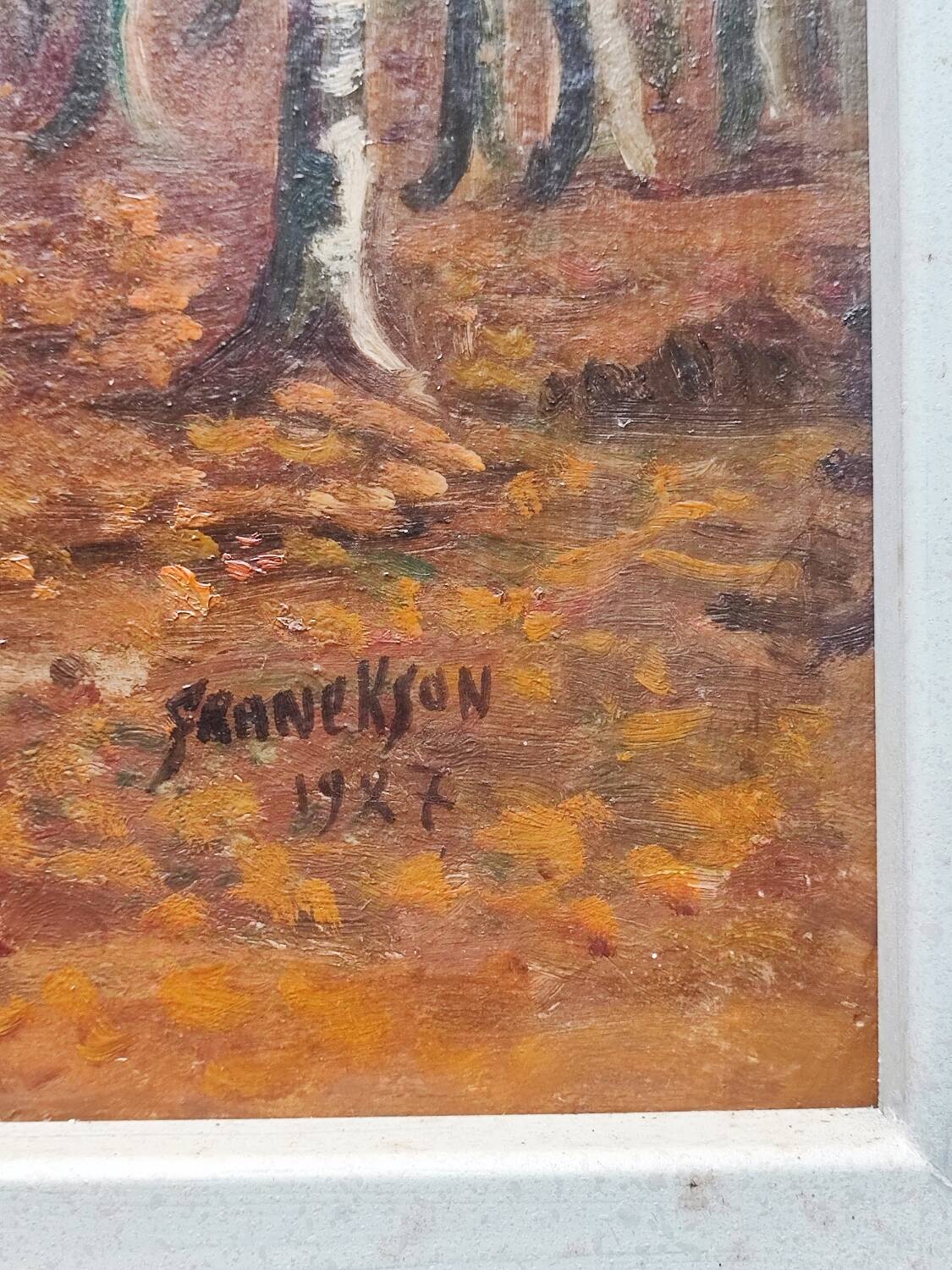 Tableau - paysage forestier