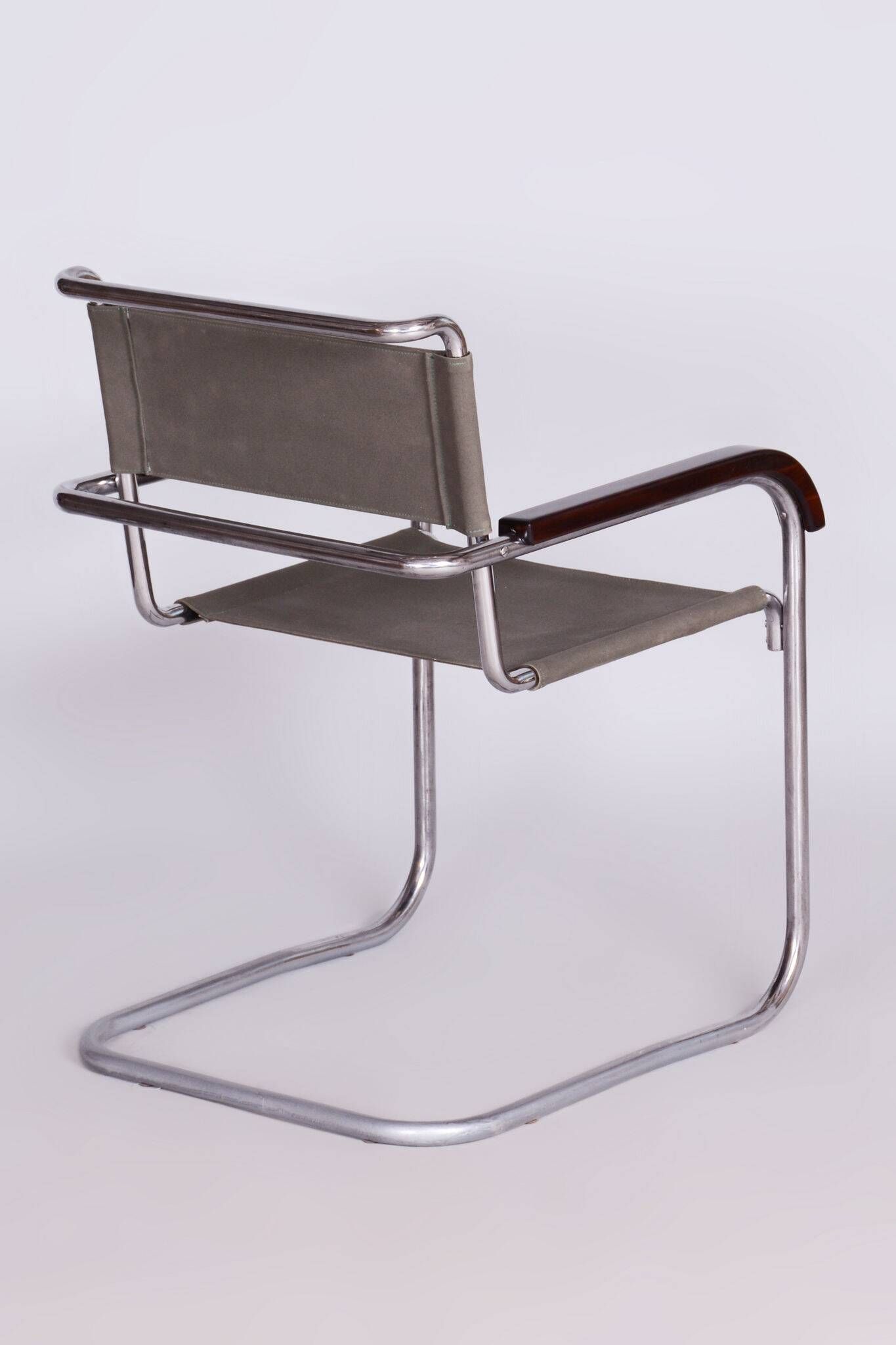 Restored Bauhaus Armchair, Thonet, Marcel Breuer, Czechia, 1930s