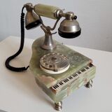 Old marble telephone