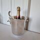 Elegant 1960s Art Deco silver-plated champagne bucket