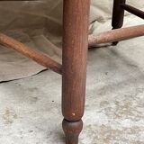 Pair of straw armchairs