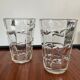 Pair of vintage vases in molded glass paste 70s