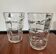 Pair of vintage vases in molded glass paste 70s