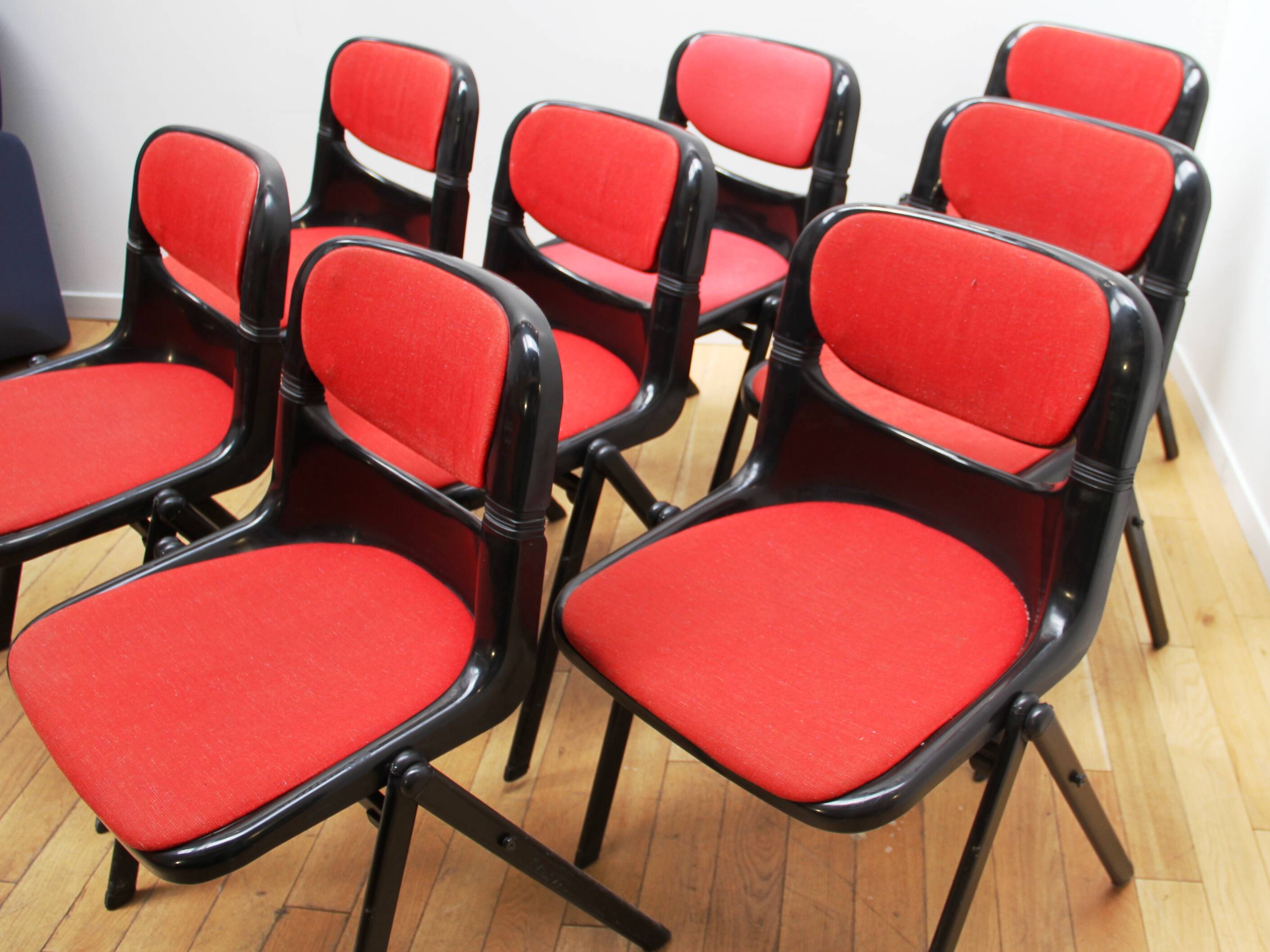 Set of 8 Dorsal chairs, Eurosit