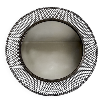 miroir soleil italien en mailles dorées 1960 dlg Ponti