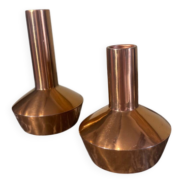 Designer candle holder duo