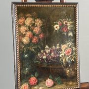 Paintings, Pair of still lifes with flowers by Angelo Zoffoli (1860–1910)
