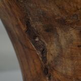 Large hand-carved African wooden bowl, mid-20th century.