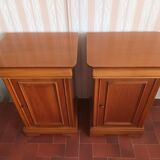 Pair of cherry bedsides