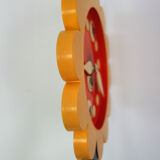 Vintage Kiva flower wall clock