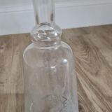 Glass decanter with character designs