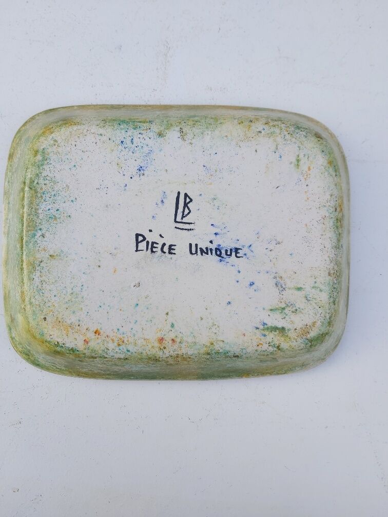 Bernard Lecuyer ceramic dish