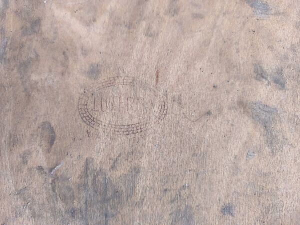 Lot de 4 chaises de bistrot Luterma authentique en bois de hêtre dans leur jus