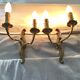 Pair of 2-light bronze sconces St Louis XV