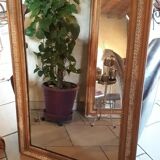 Mirror Napoleon III white waxed gold 117 x 78cm