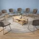 Set of 10 Wire chairs by Harry Bertoia for Knoll